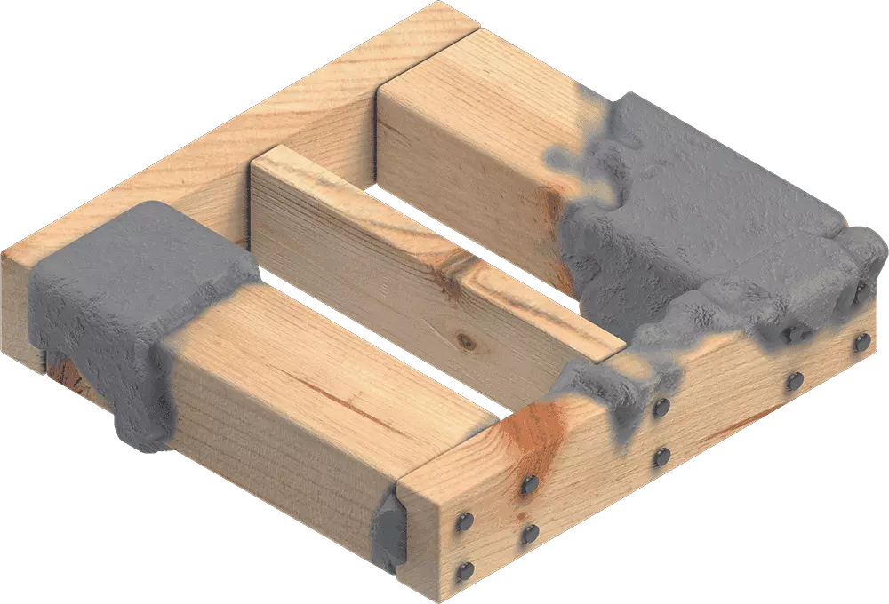 Příslušenství pro okružní pily na stavební dřevo s maltou a hřebíky